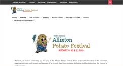 Desktop Screenshot of allistonpotatofestival.com